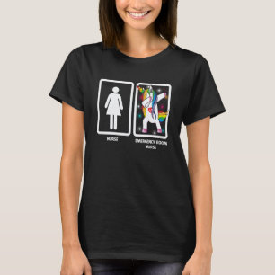 Notfall-Krankenschwester-Einhorn Dabbing Lustig Da T-Shirt