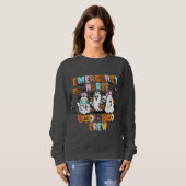 Notfall-Krankenschwester Halloween Sweatshirt, ER- Sweatshirt (Vorne ganz)