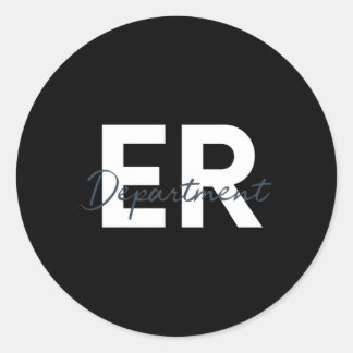 Notfall-Notfall-Raum Er Krankenpflege Nursin Runder Aufkleber