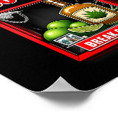 Notfall-Party-Crew lustiger Trinkwitz Notfall Poster (Ecke)