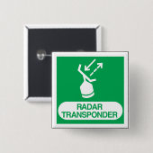Notfall-Radar-Transponder-Sicherheitsschild Button (Vorne & Hinten)