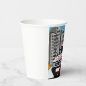 Notfall-Rettungsdienst in der Stadtumgebung Pappbecher (Rechts)