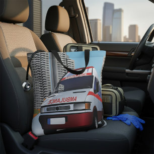 Notfall-Rettungsdienst in der Stadtumgebung Tasche