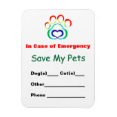 Notfall-Rettungsmagazin Magnet (Vertikal)