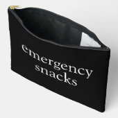 Notfall Snacks Schwarz-Weiß-Tasche Zubehörtasche (Offen)