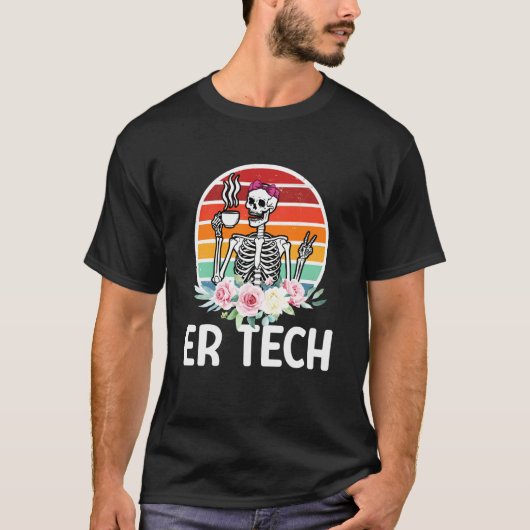 Notfall-Techniker-Skelett Notfall-Techniker Notfal T-Shirt (Vorderseite)