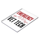 Notfall-Veterinärdienst für kritische medizinische Notizblock (Linke Seite)