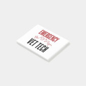 Notfall-Veterinärdienst für kritische medizinische Post-it Klebezettel (angewinkelt)