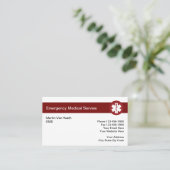 Notfall-Visitenkarten Visitenkarte (Stehend Vorderseite)
