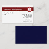 Notfall-Visitenkarten Visitenkarte (Vorne/Hinten)