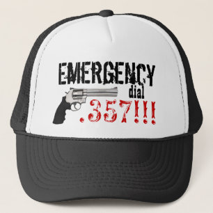 Notfall wählen .357!!! Gewehr 357 Truckerkappe