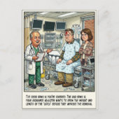 Notfallabenteuer Cartoon Postkarte (Vorderseite)