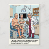 Notfallabenteuer Cartoon Postkarte (Vorderseite)