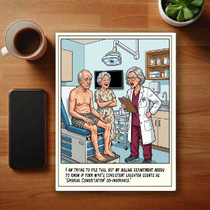 Notfallabenteuer Cartoon Postkarte