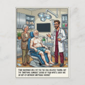 Notfallabenteuer Cartoon Postkarte (Vorderseite)