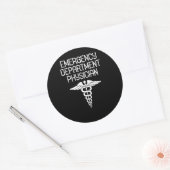 Notfallabteilung Arzt Runder Aufkleber (Umschlag)