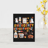 Notfallabteilung Funny Er Nurse Halloween Spoo Karte (Gelbe Blume)