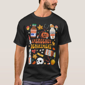Notfallabteilung Funny Er Nurse Halloween Spoo T-Shirt