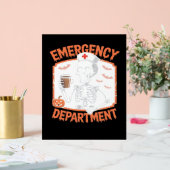 Notfallabteilung Funny Halloween Nurse Essenti Acrylschild (Hochzeit)