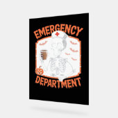 Notfallabteilung Funny Halloween Nurse Essenti Acrylschild (Winkel)