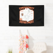 Notfallabteilung Funny Halloween Nurse Essenti Banner (Insitu)