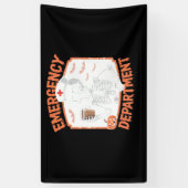 Notfallabteilung Funny Halloween Nurse Essenti Banner (Vertikal)