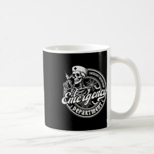 Notfallabteilung Skeleton Er Nurse Halloween 2 Kaffeetasse