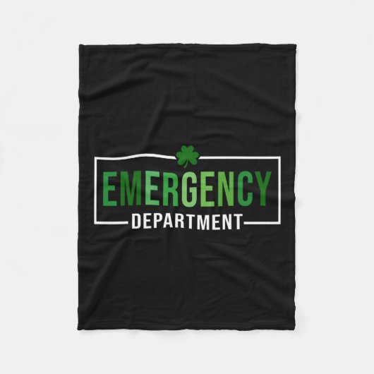Notfallabteilung St Patricks Day Emergency Roo Fleecedecke (Vorderseite)