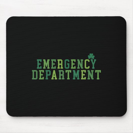 Notfallabteilung St Patricks Day Emergency Roo Mousepad (Vorne)