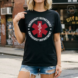 Notfallabteilung Stern des Lebens Medizinisches Em T-Shirt