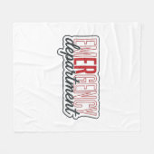 Notfallabteilung-Typografie-Shirt-Design_1 Fleecedecke (Vorderseite (Horizontal))