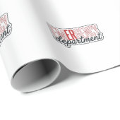 Notfallabteilung-Typografie-Shirt-Design_1 Geschenkpapier (Rolleneckpunkt)