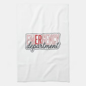 Notfallabteilung-Typografie-Shirt-Design_1 Geschirrtuch (Vertikal)