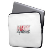Notfallabteilung-Typografie-Shirt-Design_1 Laptopschutzhülle (Vorderseite Links)
