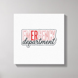 Notfallabteilung-Typografie-Shirt-Design_1 Leinwanddruck
