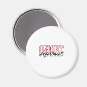 Notfallabteilung-Typografie-Shirt-Design_1 Magnet (Vorderseite/Rückseite)