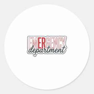 Notfallabteilung-Typografie-Shirt-Design_1 Runder Aufkleber