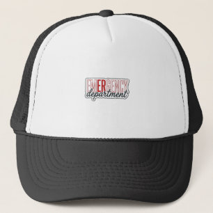Notfallabteilung-Typografie-Shirt-Design_1 Truckerkappe