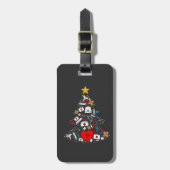 Notfallabteilung Weihnachtsbaum Krankenschwester Gepäckanhänger (Vorderseite vertikal)