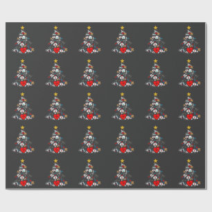 Notfallabteilung Weihnachtsbaum Krankenschwester Geschenkpapier