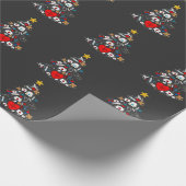 Notfallabteilung Weihnachtsbaum Krankenschwester Geschenkpapier (Ecke)