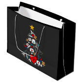 Notfallabteilung Weihnachtsbaum Krankenschwester Große Geschenktüte (Vorderseite Schrägansicht)