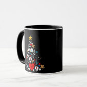Notfallabteilung Weihnachtsbaum Krankenschwester Tasse (Vorderseite Links)