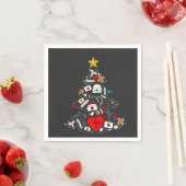 Notfallabteilung: Xmas Tree Nurse Serviette (Beispiel)