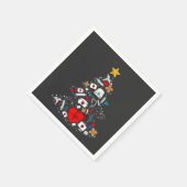 Notfallabteilung: Xmas Tree Nurse Serviette (Ecke)