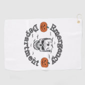 Notfallabteilungsraum Er Nurse Skeleton Hallo Golfhandtuch (Horizontal)