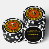 NOTFALLBEER-Custom-Pub / Bar-Chips Pokerchips (Stapel)