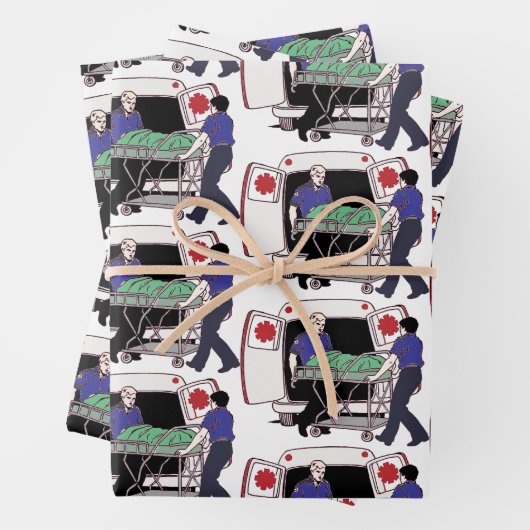 Notfalldienste Geschenkpapier Set (Beispiel)