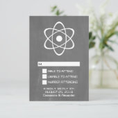 Notfallkarte für Elfenbein RSVP Karte (Stehend Vorderseite)