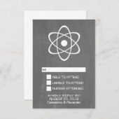 Notfallkarte für Elfenbein RSVP Karte (Vorne/Hinten)